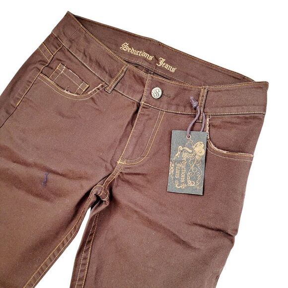 2/$20 Brand New Seductions Jeans Brown Pants Size: 3 - Picture 2 of 10